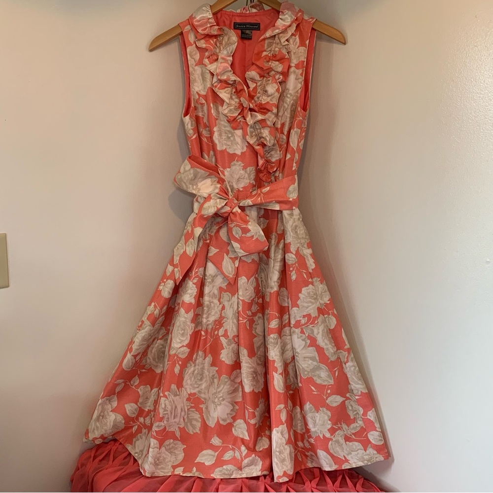 Jessica Howard Floral Print Midi Dress